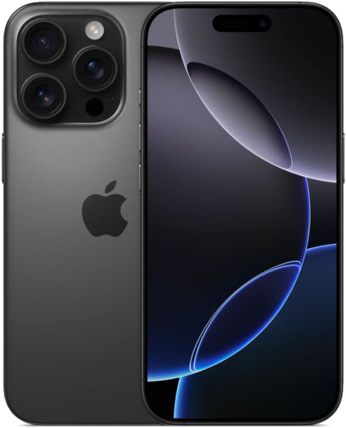 iPhone 16 Pro in Black Titanium — view 1