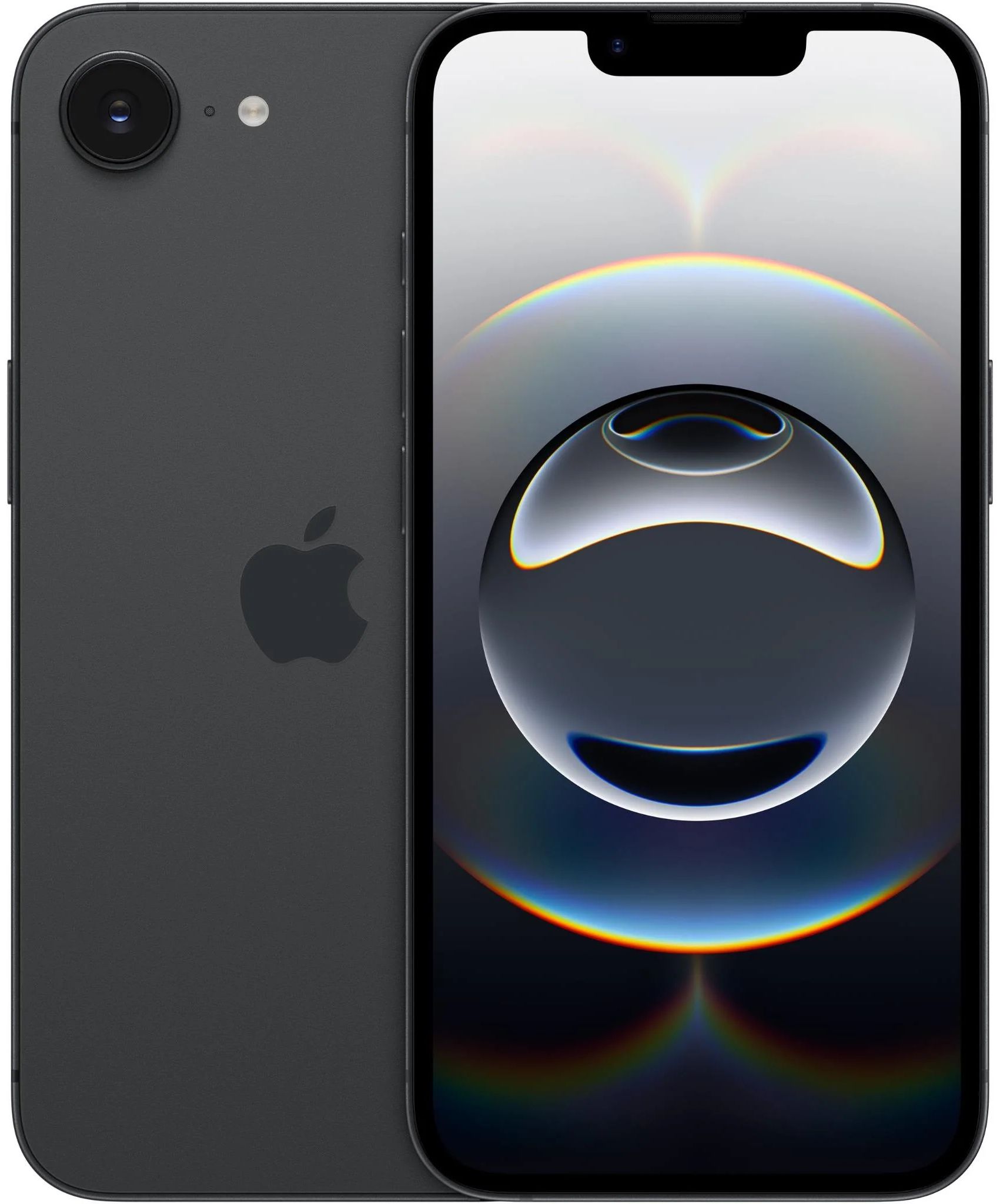 iPhone 16e in Black — view 1
