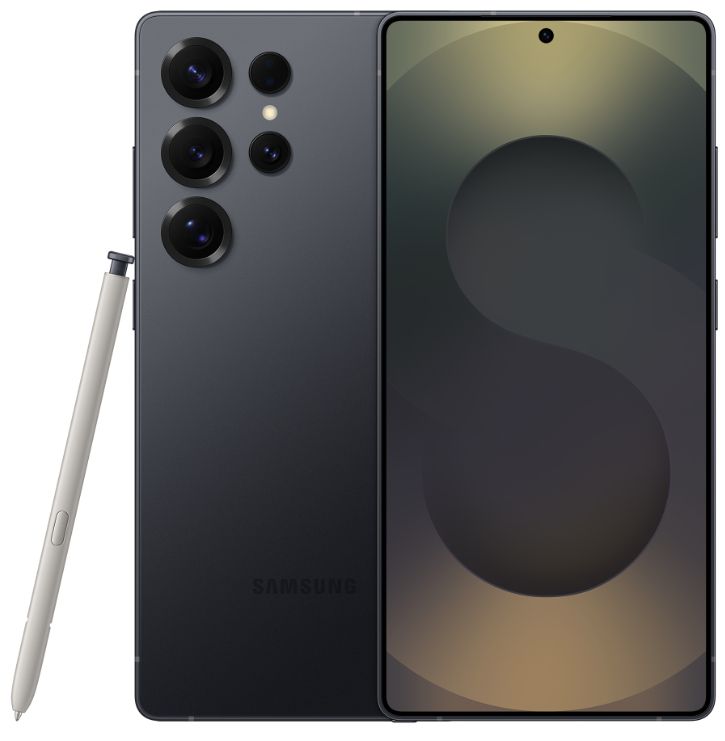 Galaxy S25 Ultra in Titanium Jet Black — view 1