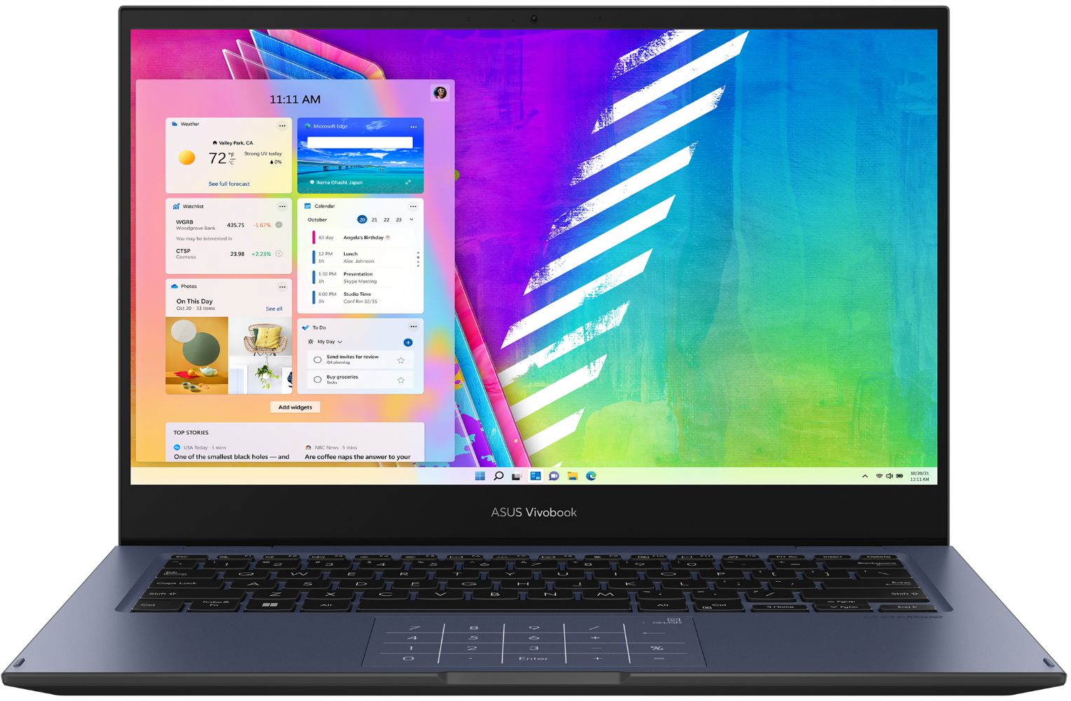 ASUS Vivobook Go 14 Flip (J1400KA) Laptop 14" — Quiet Blue | 14 Inch — view 1