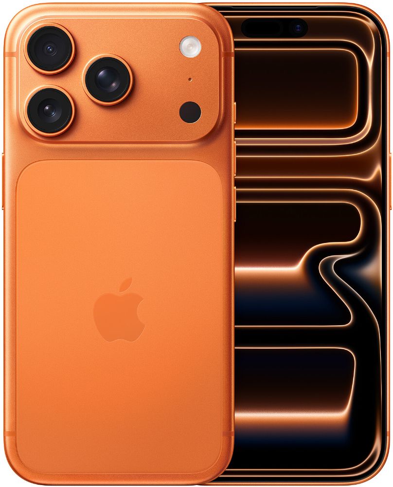 iPhone 17 Pro in Cosmic Orange — view 1