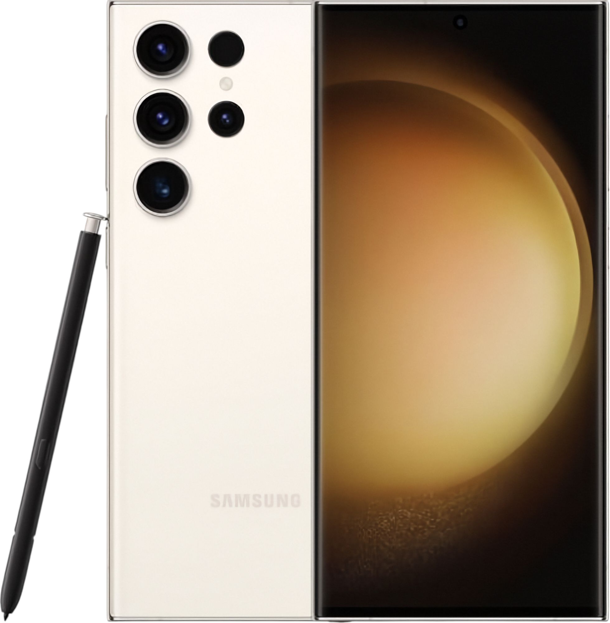 Galaxy S23 Ultra in Cream — view 1
