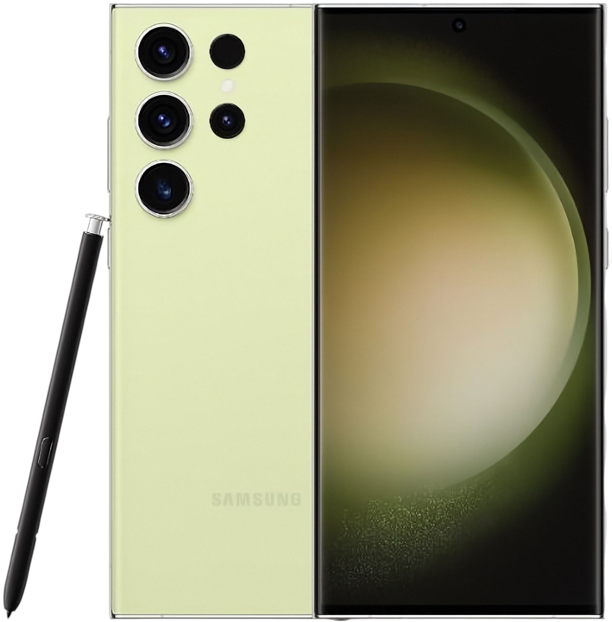 Galaxy S23 Ultra in Lime — view 1