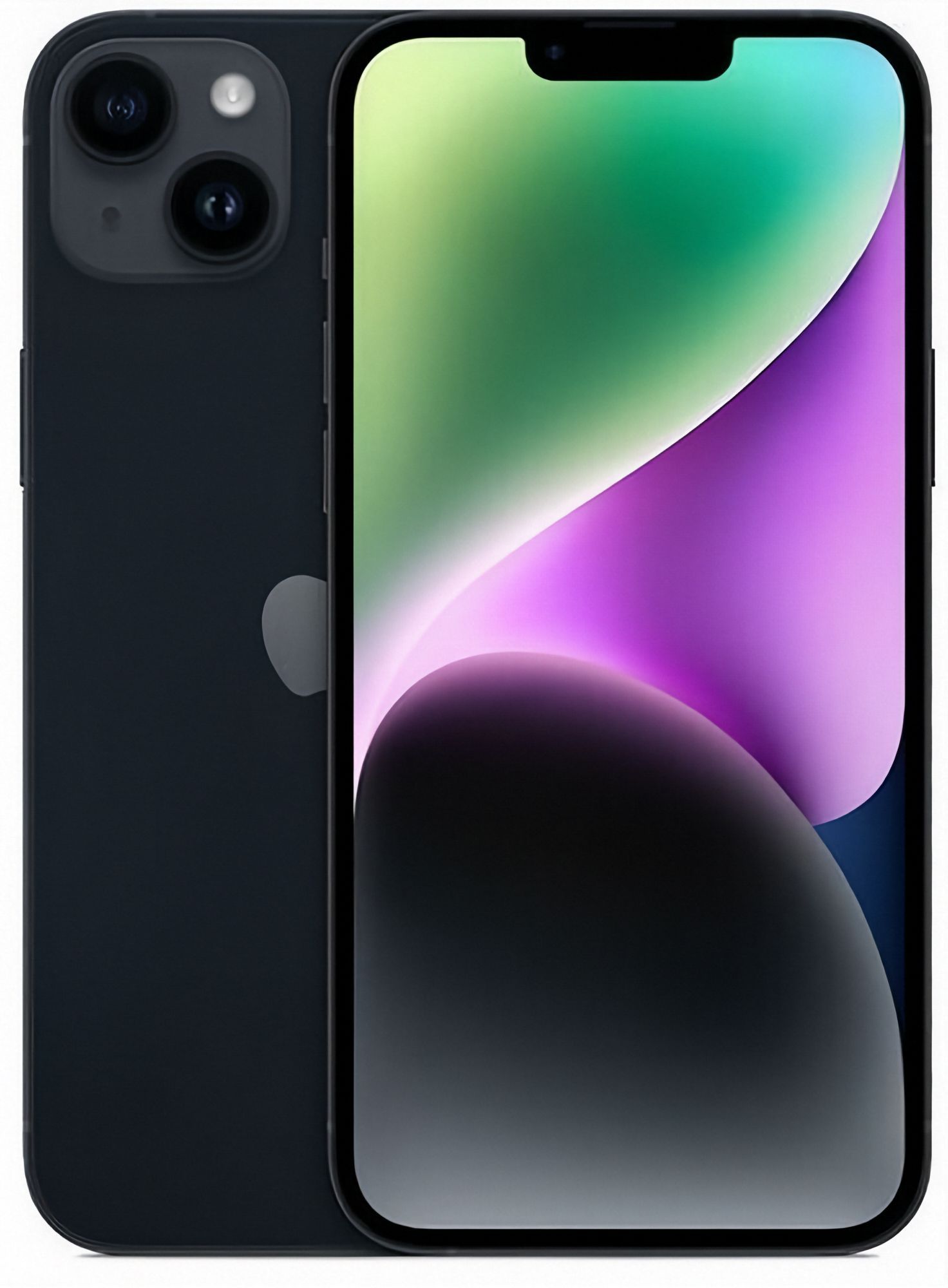 iPhone 14 in Midnight — view 1