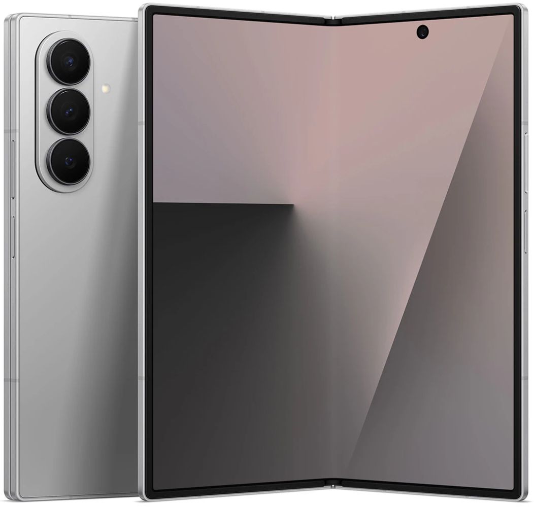 Galaxy Z Fold7 in Silver Shadow — view 1