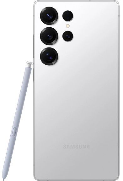 Galaxy S25 Ultra in Titanium White Silver — view 5