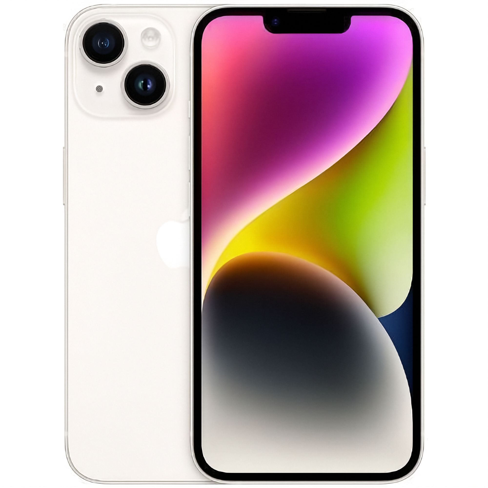 iPhone 14 in Starlight — view 1