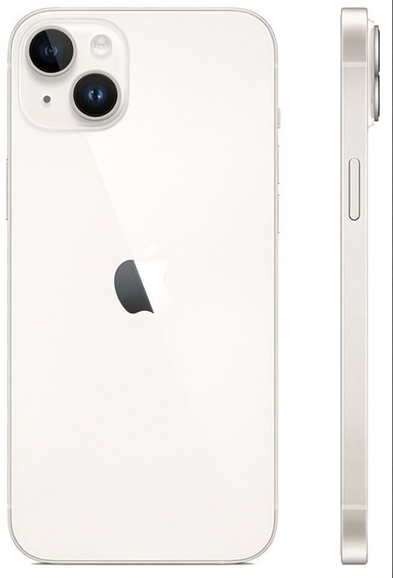 iPhone 14 in Starlight — view 5