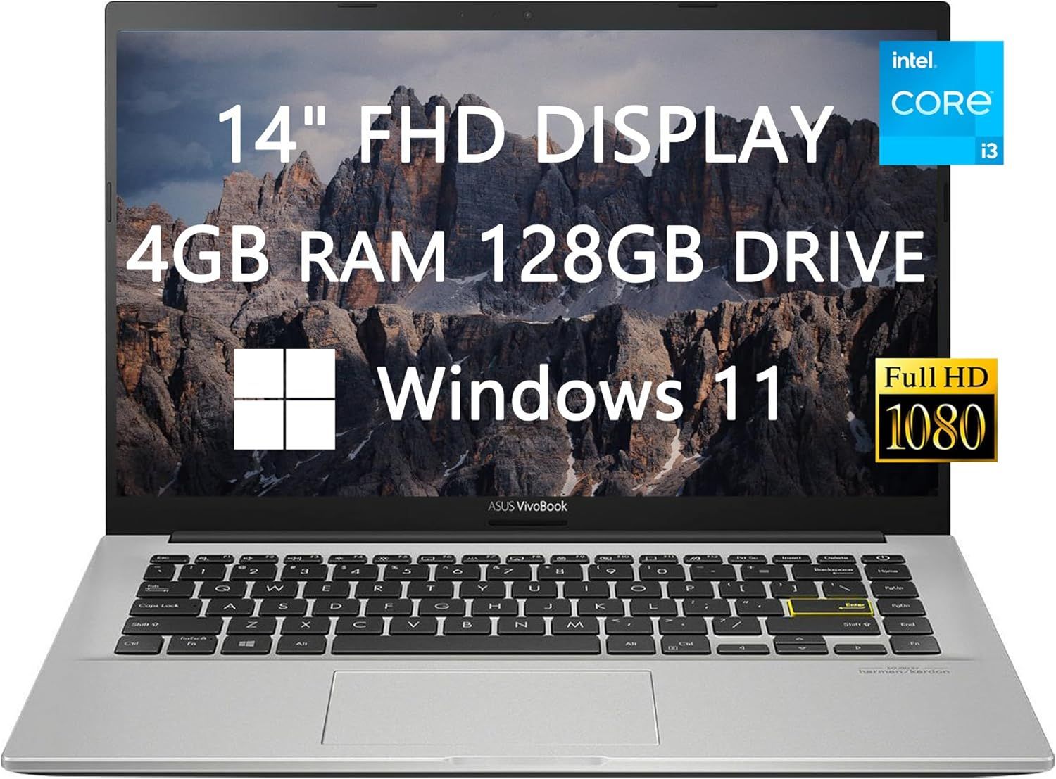 Asus Vivobook 14 X413JA Laptop 14" — White | 14 Inch — view 1