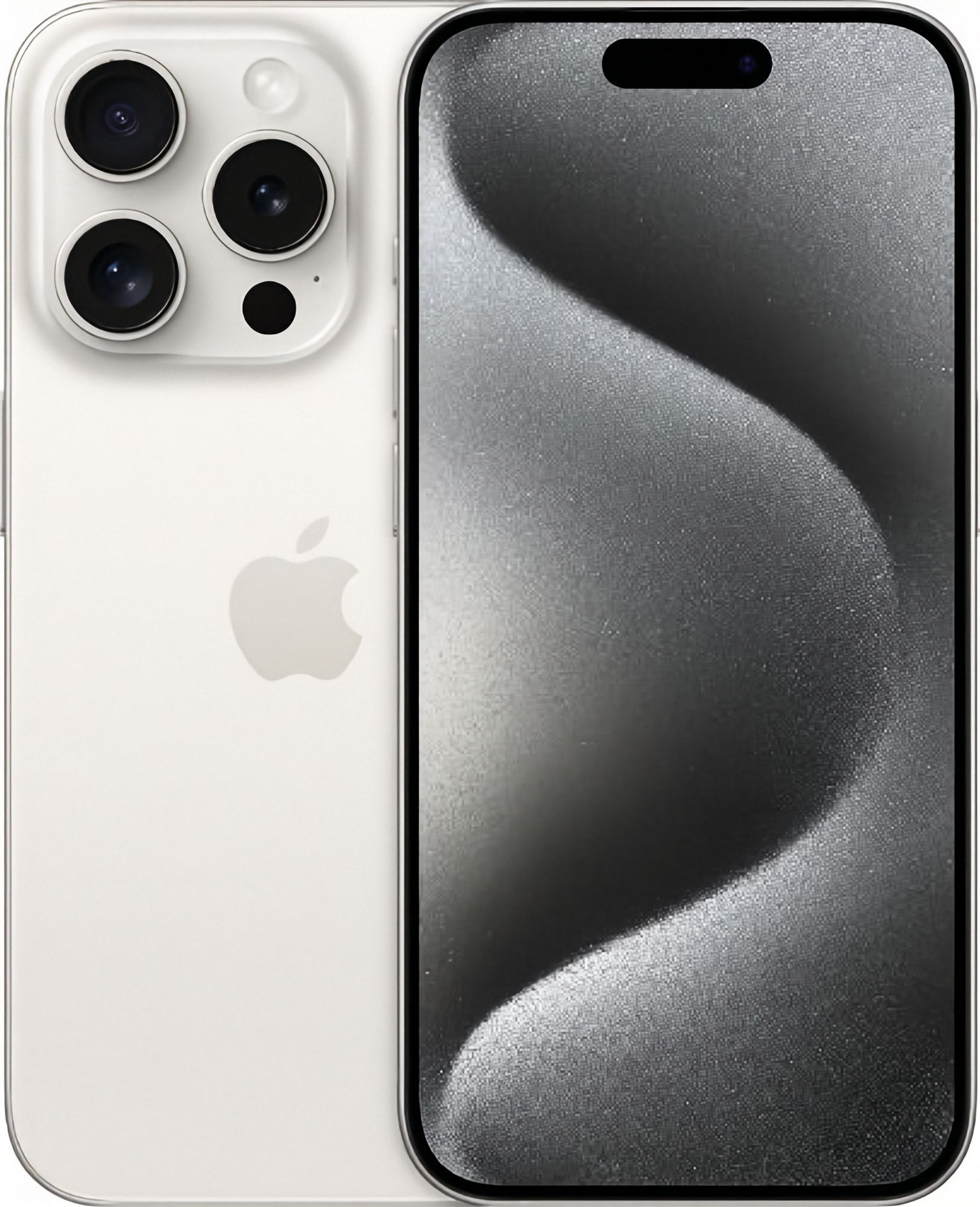 iPhone 15 Pro in White Titanium — view 1