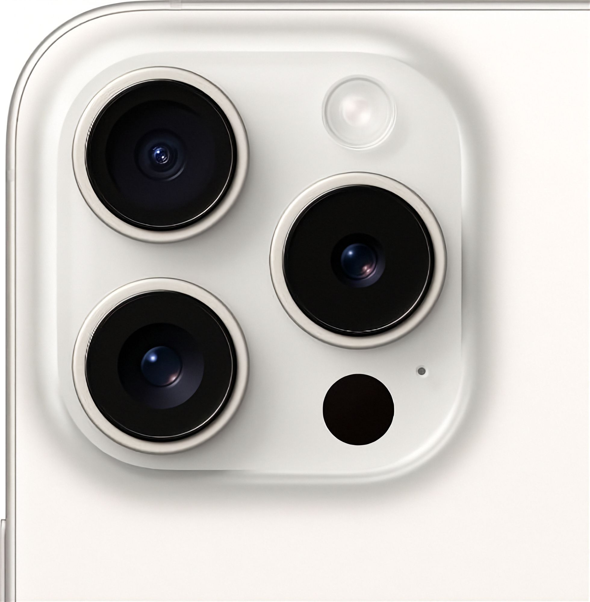 iPhone 15 Pro in White Titanium — view 5