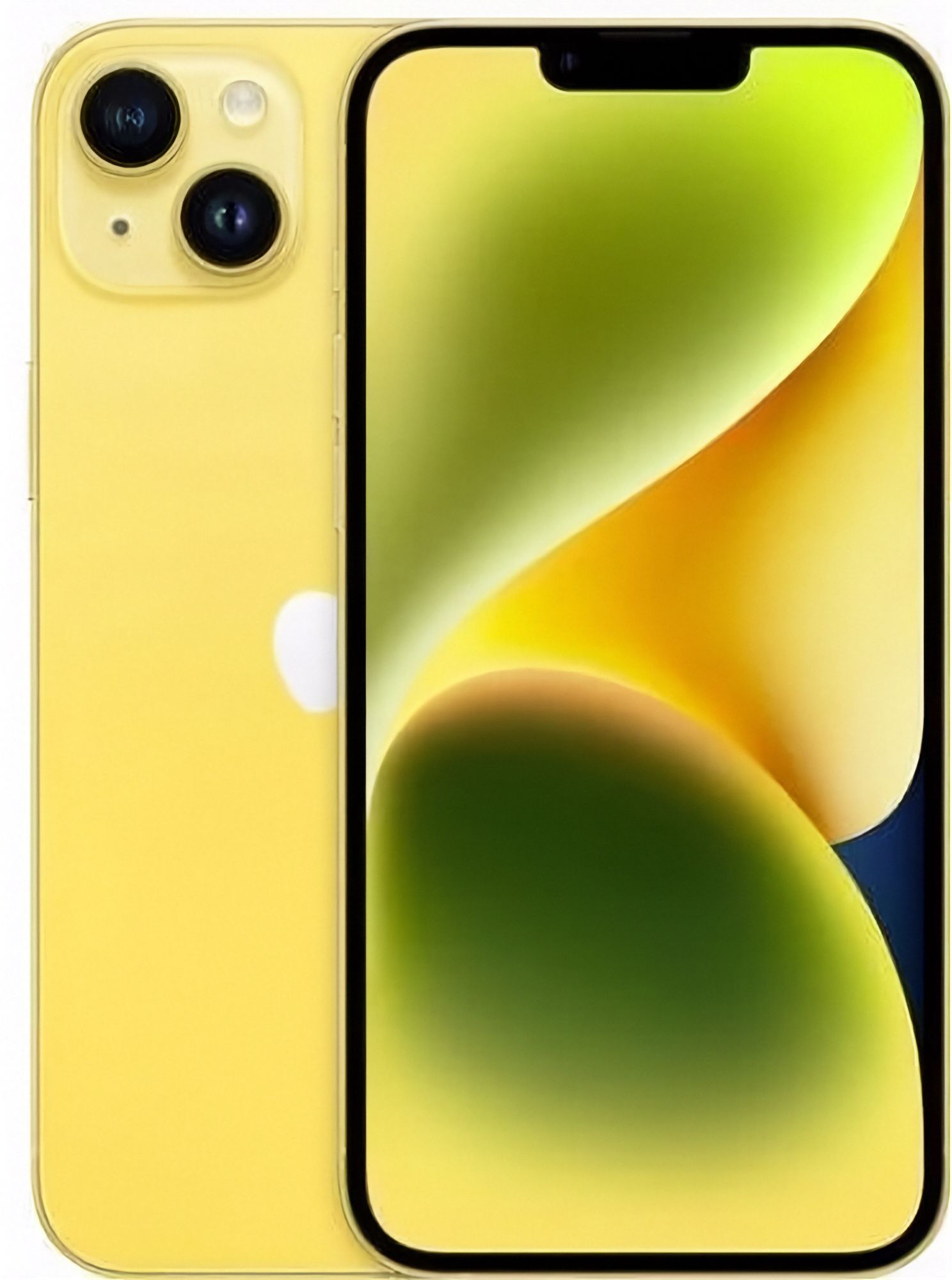 iPhone 14 in Yellow — view 1