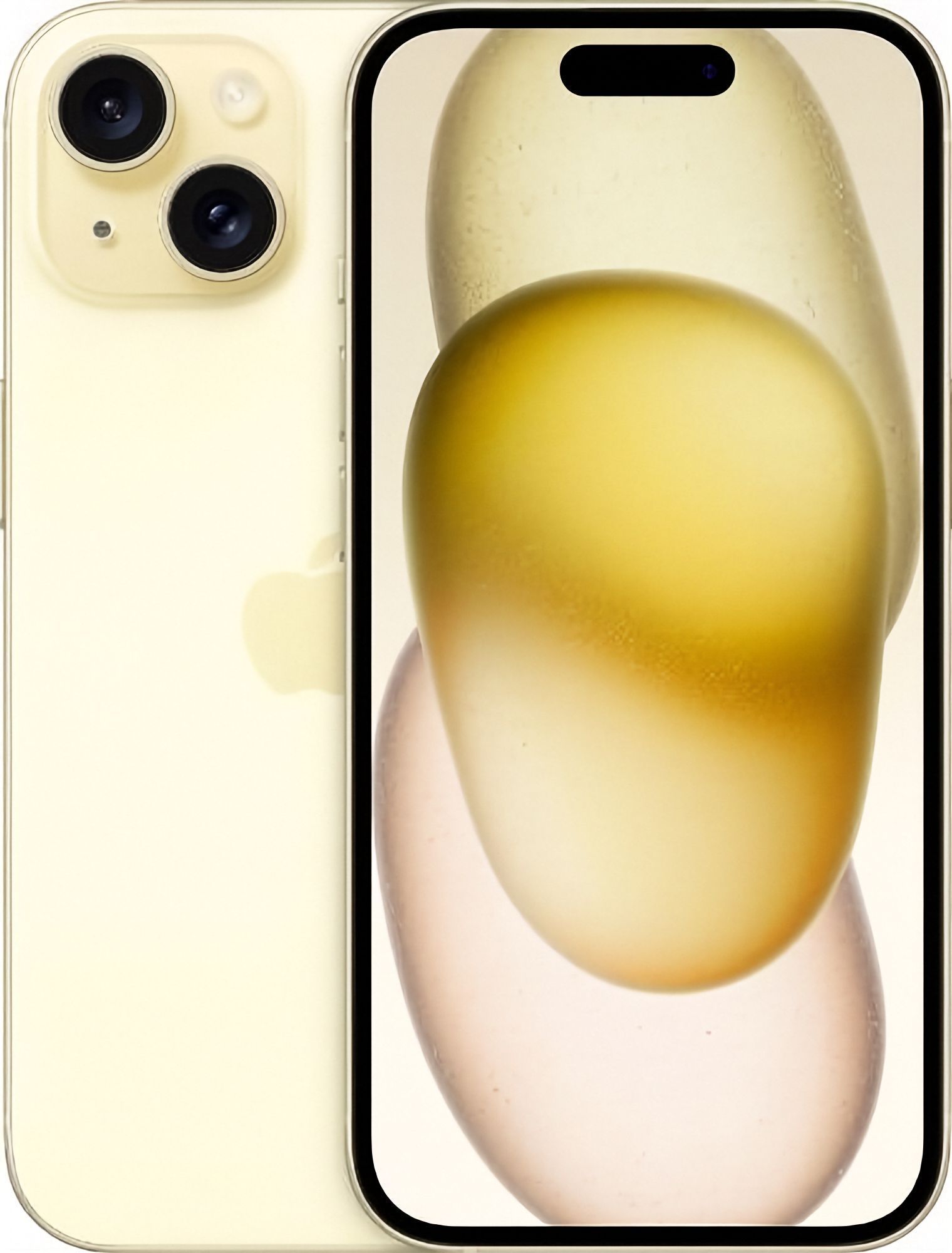 iPhone 15 in Yellow — view 1